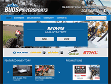 Tablet Screenshot of budspowersports.com